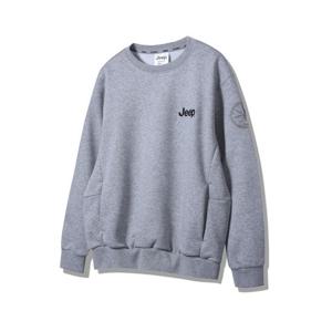 [지프]JP1TSU813 선기획 나침판 맨투맨 2024년 멜란지그레이 티