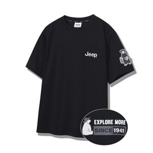 [지프]JP2TSU102 곰 와펜 2024년 블랙 반팔티_SC