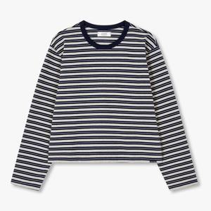 [톰보이] 스트라이프 크롭 긴팔티셔츠 9175322976