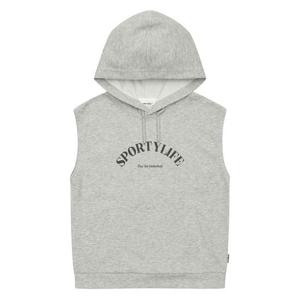 [에꼴리에]남아 레터링 후드 베스트 23C0731_GY