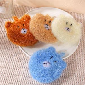 수세미 아크릴수세미 곰돌이 아크릴 수세미 4개세트