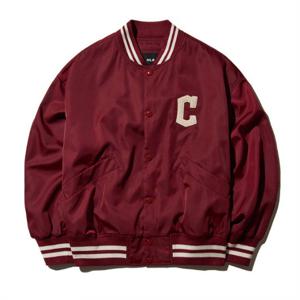 MLB자켓 GQC 3AJPV0434-45WID 나일론 베이직 홑겹 바시티자켓 CLE (D.Wine)