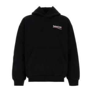 발렌시아가 후드 티셔츠 767877 TKVI91070 Black