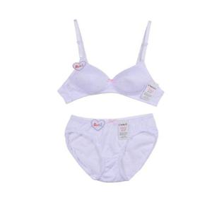 하트 디자인 2단계 AA컵 브라팬티세트 0596rw