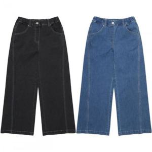 내셔널지오그래픽키즈  (K253GPT020) 여아 와이드핏 데님 팬츠 청바지