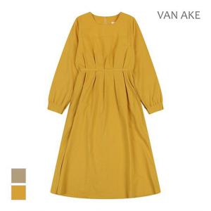 [반에이크]MARIO핀턱주름 라운드넥 원피스_VB2YOPQ302Z