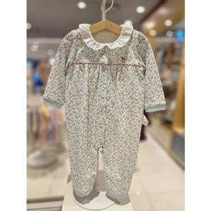 블루독베이비[hu] 25.FW겨울신상 MN)폼폼플라워우주복 45C70-041-09 내의우주복 여아수트 외출복 출산선물