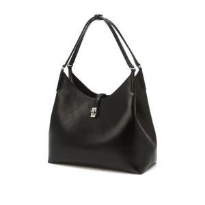 [헤지스/쇼핑백동봉]블랙 버클장식 소가죽 숄더백HIBA5F173BK