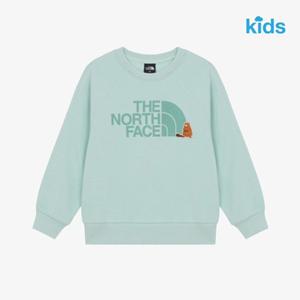 [노스페이스키즈] (NM5MR55U_민트) 키즈 애니메이트 스 셔츠   NKUS