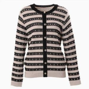 [벨리시앙]라운드넥 스트라이프니트 KT2104