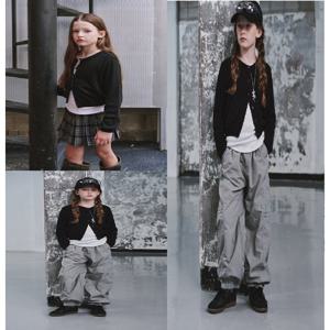 [블루테일]AZH2CK02BK 스탠다드핏 라운드 울혼방 가디건