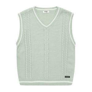 [에꼴리에]MARIO남아 케이블 배색 브이넥 니트 베스트 23A3002_MT