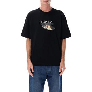 오프화이트 반팔 티셔츠 OMAA120F25JER00U 1001 BLACK