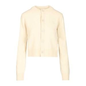 아미 울 캐시미어 로고 자수 크루넥 가디건 E25FKC171 KN0071 1