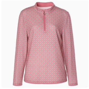 [벨리시앙]스퀘어패턴 반집업 블라우스 BL4431