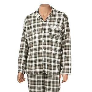 [바풀 주니어]바풀 HY FX 188677 남성 피치기모 카라잠옷 상하세트 - 블랙 앤 화이트체크