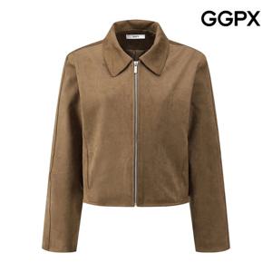 GGPX  싱글 카라 스웨이드 자켓 (GP9JK027F)