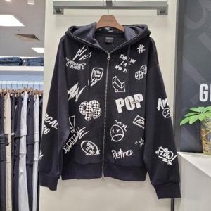 리트머스 HC12 전판   프린트   후드집업 LO1TU080-076