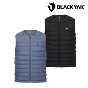남성 에센셜 라운드넥 볼패딩 베스트 보온성 등산 패딩조끼 1BYVSWU004 GD
