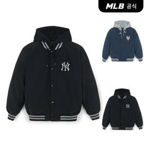 [MLB] 베이직 나일론 후드탈착 바시티자켓 (2 COLOR)