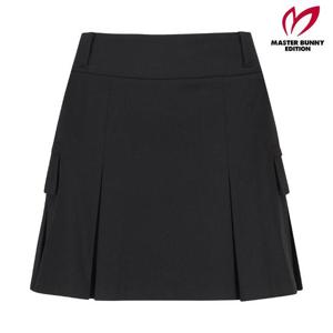 마스터바니  (421E3PC306) 여성 사이드 플랩 포켓 플리츠 큐롯 스커트