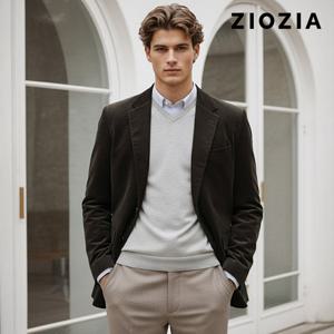 [지오지아] 코듀로이 그레이 캐주얼 셋업 자켓 S (AAD4KG1602_CGR)