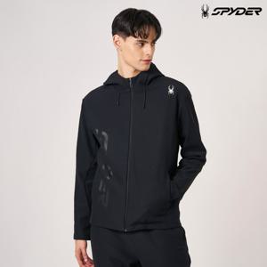 [스파이더] 남성 하이브리드 기모 트레이닝 세트 상의 SPKWCNFT208MBLK