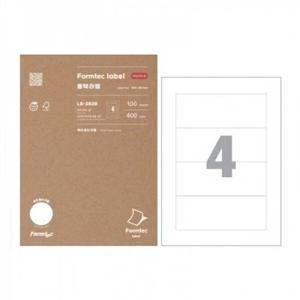 폼텍 라벨지 LS-3626 4칸 화일/100매/160x60 박스(10개입)