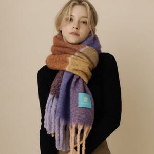 [루이까또즈(스카프)]빅사이즈 도톰 머플러 스톡홀름 바이올렛 2CHW480VI