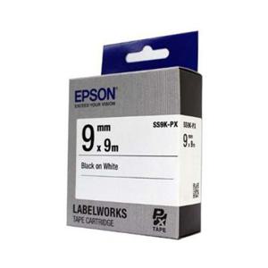엡손 라벨테이프 SS9K-PX/9mm.흰색바탕/검정글자 박스(120개입)