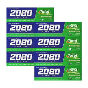 [메디안]애경 2080 시그니쳐 토탈 그린치약 125g 4입 x2