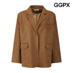 GGPX  스웨이드 싱글 하프 자켓 GPAJK006F