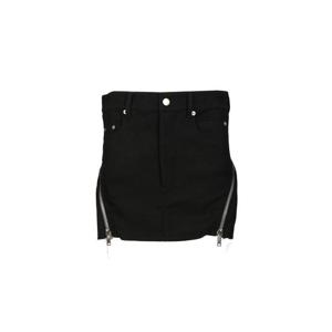 릭 오웬스 하이웨이스트 프레이드 미니 스커트 RP02E4362WD 09 TP947435734