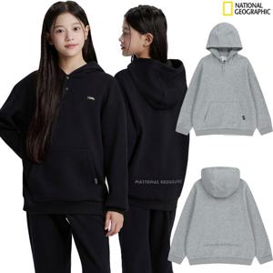 내셔널지오그래픽키즈 스몰로고 후드티 (기모) K254UHD020
