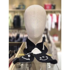 [파리게이츠]521E4AC001_BK-여성 하트패턴 캐시미어 머플러-(25년겨울)