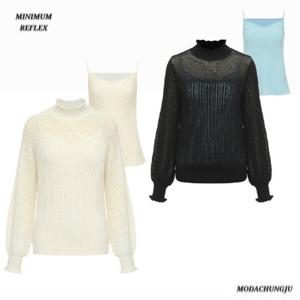 [미니멈]MD 하프넥 나시 니트 셋트  MD MYCAKU9020_CJ