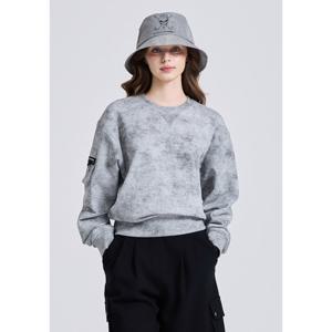 [챌린저]여성 타이다이 아트웍 라운드 맨투맨 티셔츠 그레이_CHE