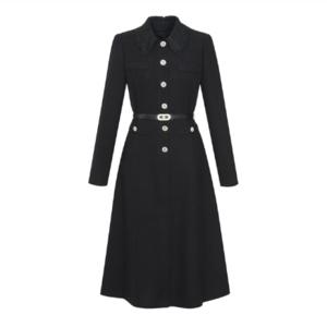 [미니멈]자수카라넥 버튼 원피스 (MXDAWO9130 DV)_IC