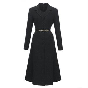 [미니멈]레이어드 카라 브이넥 플레어 원피스 (MXDAWO1120 NA)_I