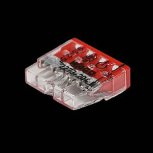 푸시인 콘넥타 2273-204 4P 적색 2.5SQ 단선용 100개 와고 부품 소모품 자재 파츠