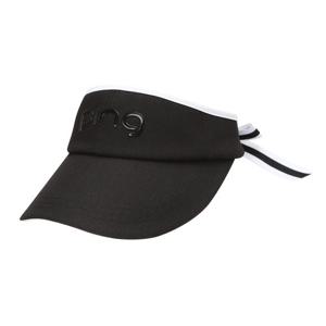 [핑]여성  배색 뒷 리본   썬바이저  121E3CP052_BK