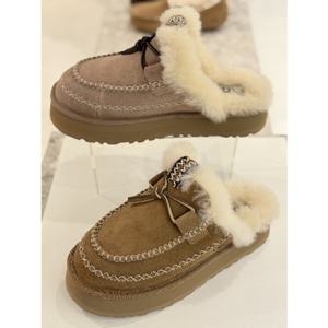 어그 UGG 양모 칼라 레더스트링 알파인 슬리퍼 1665303536 2종 택일