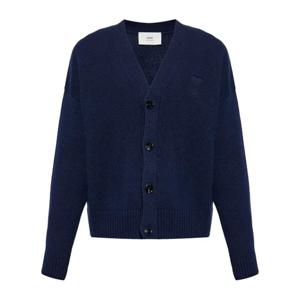 아미 브이넥 울 캐시미어 가디건 UKC044 KN00284011