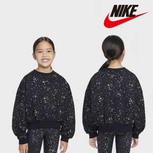 [나이키키즈(플레이키즈)]나이키 걸즈 클럽 박시 샤인 맨투맨 티셔츠 8-15세 A244SW393P