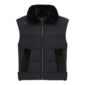 파리게이츠골프조끼 NQC 521C4JV253_BK [23 WINTER] 여성 페이크 퍼 블록 바니 구스 다운 베스트