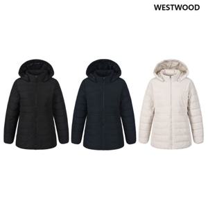 [웨스트우드] 여성 중힙 경량 덕다운 패딩 자켓 (3컬러) WP4WTDL152