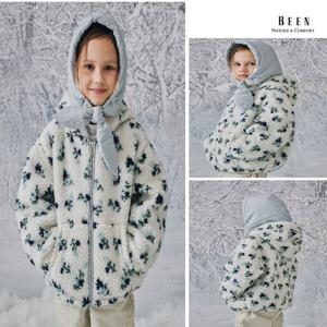 [빈]BZ71JP01IV 아이보리 모티브 자카드 보아 점퍼