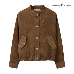 나인식스뉴욕  프릴넥 코듀로이 밑단 스트링 자켓 (NPAJK005M0)