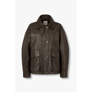 [톰보이] 신세틱 레더 하프 점퍼 (9175361971)