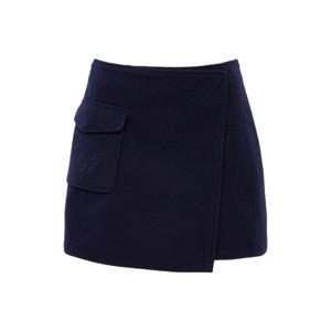 [와이드앵글]여성 CO 페이크 랩스커트형 A라인 큐롯 Navy(WWW25Q51N4)
